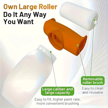 1 small paint brush rollers for wall repair. Repaint roller brush tool. The bottle capacity can hold 500 grams (excluding paint)