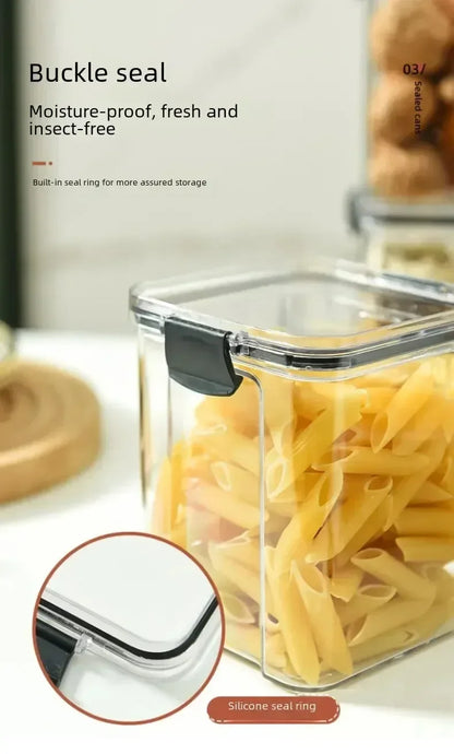 Kitchen Sealed Jars Multigrain Snack Storage Box For Dried Fruit Dried Goods Sealed Container Plastic Moisture Proof Boxes Can