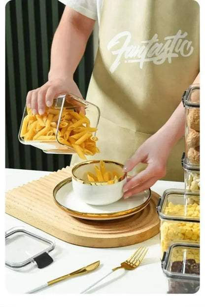 Kitchen Sealed Jars Multigrain Snack Storage Box For Dried Fruit Dried Goods Sealed Container Plastic Moisture Proof Boxes Can