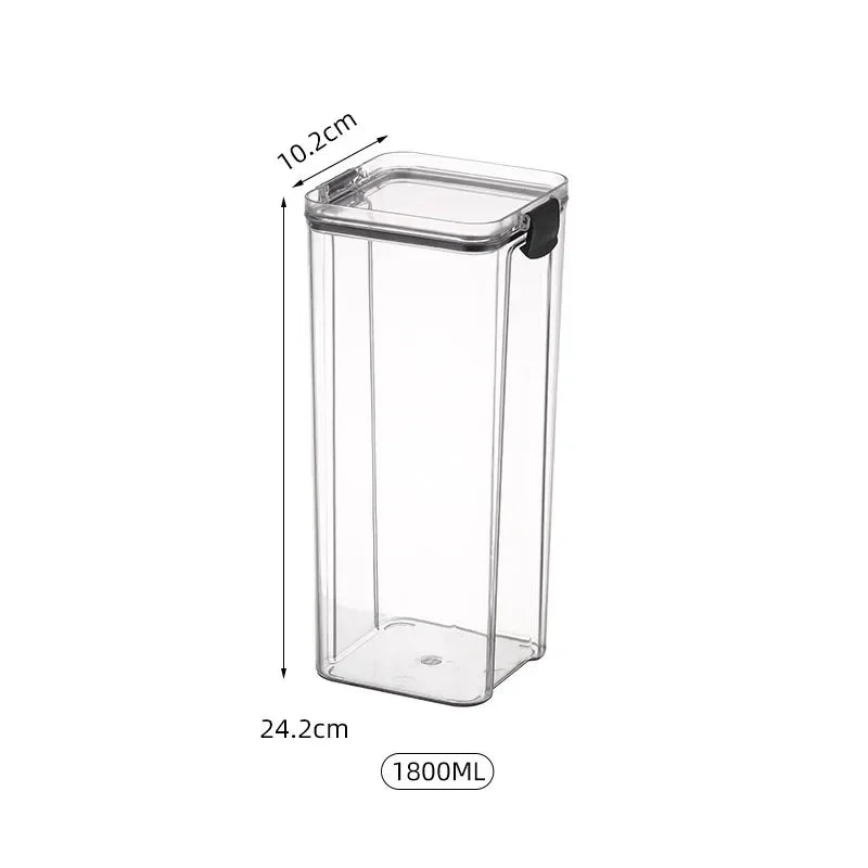 Kitchen Sealed Jars Multigrain Snack Storage Box For Dried Fruit Dried Goods Sealed Container Plastic Moisture Proof Boxes Can