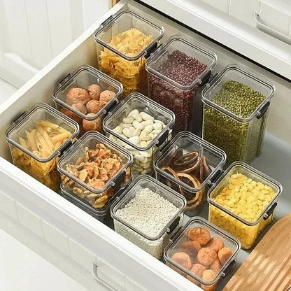 Kitchen Sealed Jars Multigrain Snack Storage Box For Dried Fruit Dried Goods Sealed Container Plastic Moisture Proof Boxes Can