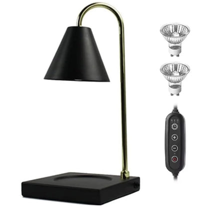 Candle Warmer Lamp for Jar Candles White Candle Warmer Lamp with Timer 2H/4H/8H Nightstand Lamp for Bedroom