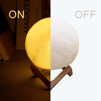 3D 8cm Wireless Moon Lamp Night Light Small Gift for All Occasions This 3D wireless moon lamp serves as a wonderful night light