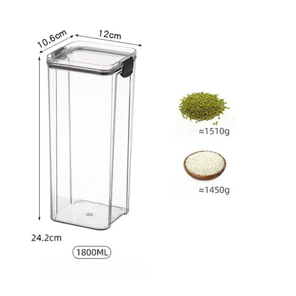 Kitchen Sealed Jars Multigrain Snack Storage Box For Dried Fruit Dried Goods Sealed Container Plastic Moisture Proof Boxes Can